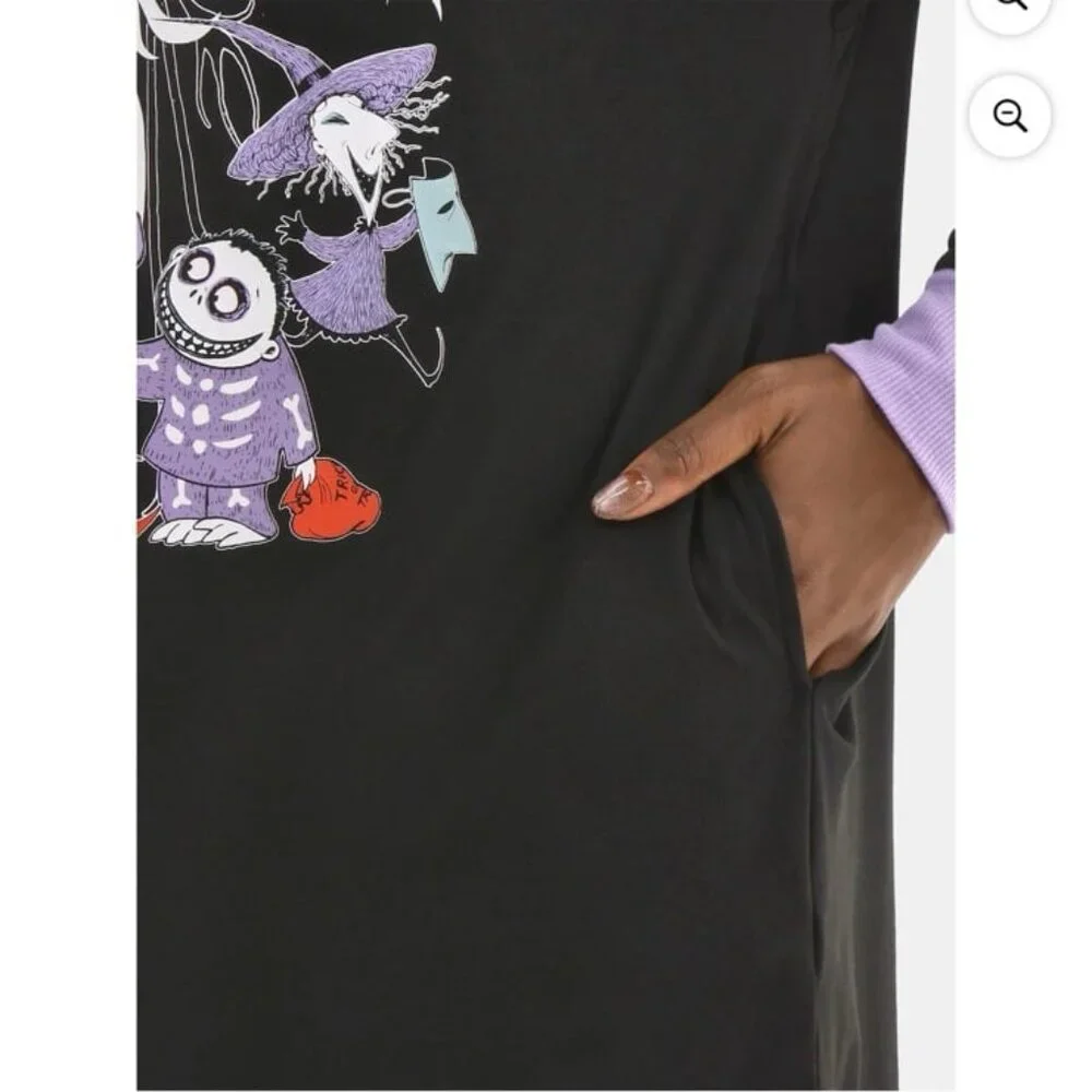 Disney Nightmare Before Christmas Women's Sleepshirt PJ NBC New 2x 18W-20W Plus - Picture 4 of 10